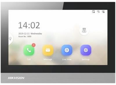 Hikvision DS-KH8380-WTE1 - 7" IP touch monitor, WiFi, PoE, IPS