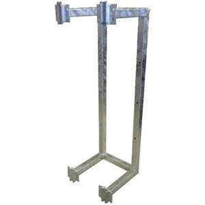 Wall-mount lattice tower mast holder 130cm double, distance from wall 40cm