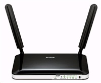 D-Link DWR-921 4G LTE router, wireless N150, SIM slot, 1x RJ45 WAN, 4x RJ45 LAN, two detachable