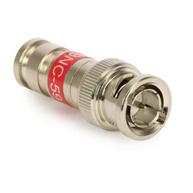 BNC Connector PCT (pin) - Compression for CAMSET (red)/RG-59