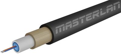 Masterlan Air1 fiber optic cable - 2vl 9/125, air-blowen, SM, HDPE, black, G657A1, 1m
