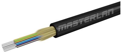 Masterlan DROPX universal fiber optic drop cable - 24F 9/125, SM, LSZH, black, G657A2, 1m