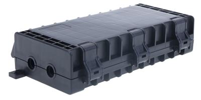Masterlan Outdoor fiber optic enclosure for 24 fibers, including 2 splice trays