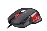 C-TECH mouse AKANTHA, gaming, red backlight, 2400 DPI, USB