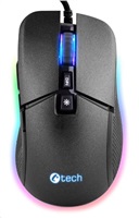 C-TECH gaming mouse Dawn, casual gaming, 6400 DPI, RGB backlight, USB