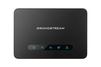 Grandstream HT812 (ATA), 2x FXS, 2 SIP accounts, 1x Gbit LAN, NAT router, 3-way conf., Auto-commission.