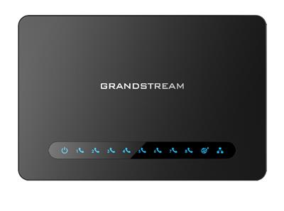Grandstream HT818 (ATA), 8x FXS, 2 SIP accounts, 1x Gbit LAN, NAT router, 3-way conf., Auto-provisio.