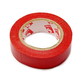 PVC insulating tape 15 mm / 10m red
