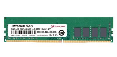Transcend memory 8GB DDR4 2666 U-DIMM (JetRam) 1Rx8 CL19