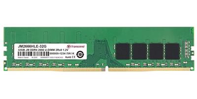 Transcend memory 32GB DDR4 2666 U-DIMM (JetRam) 2Rx8 CL19