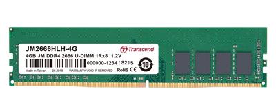 Transcend memory 4GB DDR4 2666 U-DIMM (JetRam) 1Rx8 CL19