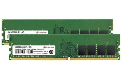 Transcend memory 32GB DDR4 3200 U-DIMM (JetRam) KIT (2x16GB) 1Rx8 CL22