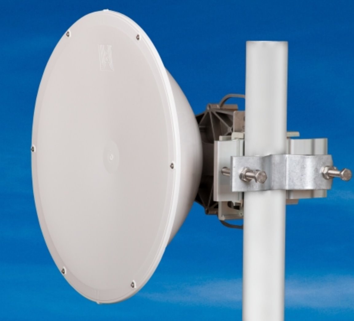 Jirous JRMC-400-10/11 Al parabolic antenna with precision mount for Alcoma radio units