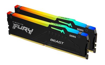 KINGSTON 16GB 6000MHz DDR5 CL40 DIMM (Kit of 2) FURY Beast RGB