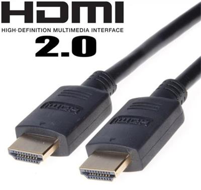 PremiumCord HDMI 2.0 High Speed + Ethernet cable, gold-plated connectors, 1.5 m