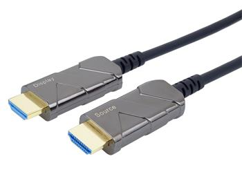 PremiumCord Ultra High Speed HDMI 2.1 optical fiber cable 8K @ 60Hz, gold-plated 15m