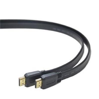 PremiumCord HDMI High Speed + Ethernet flat cable, gold-plated connectors, 2 m