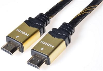 PremiumCord GOLD HDMI High Speed + Ethernet cable, gold-plated connectors, 2m