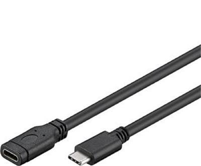 PremiumCord USB-C extension cable (USB 3.2 generation 1), C/M - C/F, 1m