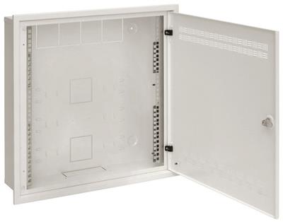 Solarix cabinet SOHO LC-18 with rails 2U, 4U a 11U, 550x550x150mm, gray, in-wall