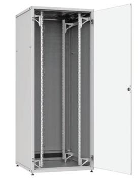 Solarix cabinet LC-50 42U, 800x800 RAL 7035, glass door
