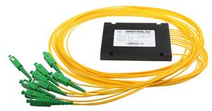 Masterlan PLC splitter - 1x8, 1260-1650nm, ABS box, SC/APC, 1,5m