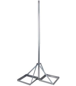 Pole mast 2m disassembled, d=40/50mm with base for two tiles