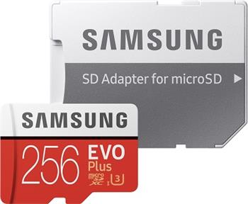 Samsung Micro SDXC card 256GB EVO Plus + SD adapter