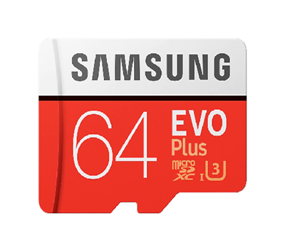 Samsung Micro SDXC card 64GB EVO Plus + SD adapter