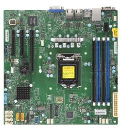 SUPERMICRO MB 1xLGA1151 (Xeon E3-21xx,i3), C242, 4xDDR4, 6xSATA3, M.2, 3xPCIe3.0 (x8, 2 x4), VGA, 2x