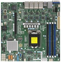 SUPERMICRO MB 1xLGA1151 (Xeon E3-21xx,i3), C246, 4xDDR4, 6xSATA3, 2xM.2, 1xPCIe3.0 x16, VGA, 8x LAN,
