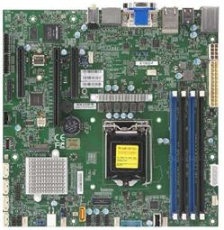 SUPERMICRO MB 1xLGA1151 (Xeon E3-21xx,i3), C246,4xDDR4,5xSATA3,M.2,3xPCIe3.0 (x16/2 x4),2xDP,DVI,VGA