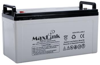 MaxLink lead acid battery AGM 12V 120Ah, M8