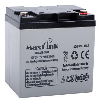 MaxLink lead acid battery AGM 12V 28Ah, M5