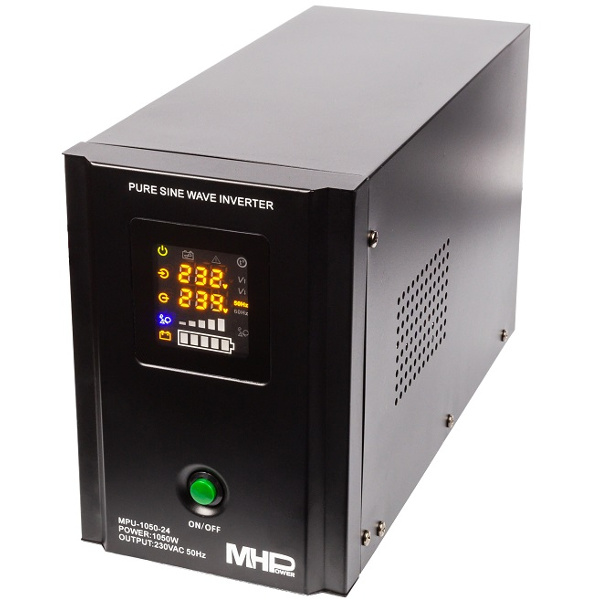 Backup power supply MHPower MPU-1050-24, UPS, 1050W, pure sine, 24V
