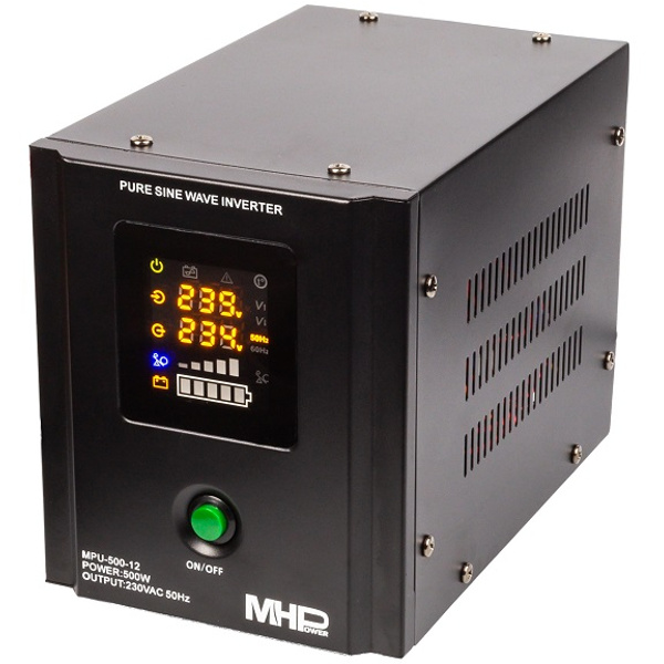Backup power supply MHPower MPU-500-12, UPS, 500W, pure sine, 12V