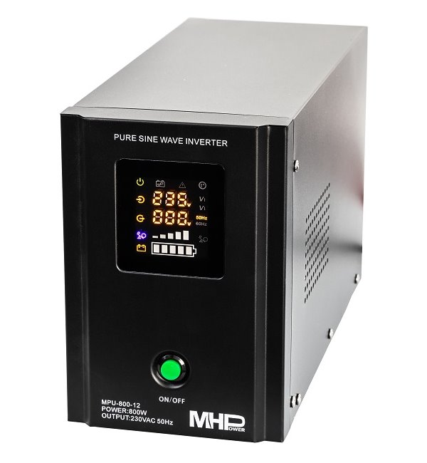 Backup power supply MHPower MPU-800-12, UPS, 800W, pure sine, 12V