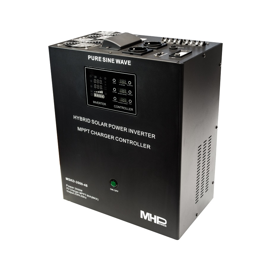 Backup power supply MHPower MSKD-3500-48, UPS, 3500W, pure sine, 48V, MPPT solar controller