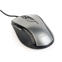 GEMBIRD mouse MUS-6B-01, USB, black-silver