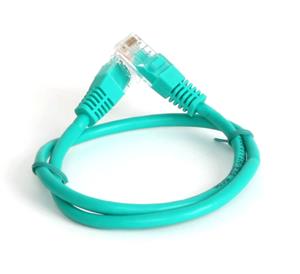 EuroLan Comfort patch cable UTP, Cat5e, AWG24, ROHS, 0,5m, green