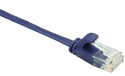 Masterlan comfort patch cable UTP, flat, Cat6, 0,5m, blue