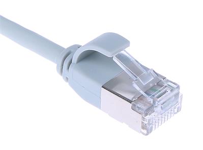 Masterlan comfort patch cable U/FTP, extra slim, Cat6A, 0,5m, grey, LSZH