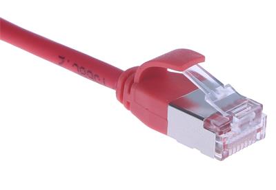 Masterlan comfort patch cable U/FTP, extra slim, Cat6A, 0,5m, red, LSZH