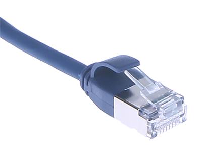 Masterlan comfort patch cable U/FTP, extra slim, Cat6A, 1m, blue, LSZH