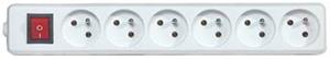 Extension cord, Multiple detachable 6 outlets, vypínač- 6 outlets, circuit breaker