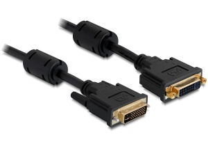 Delock extension cable DVI-I 24 + 5 male / female, 3m