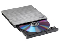 HITACHI LG - external drive DVD-W / CD-RW / DVD ± R / ± RW / RAM GP60NS60, Slim, Silver, box + SW