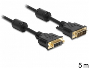 Delock extension cable DVI-D 24 + 1 male> female 5 m