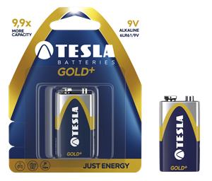 TESLA GOLD alkaline battery 9V (6LR61, 9V)