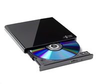 HITACHI LG - external drive DVD-W / CD-RW / DVD ± R / ± RW / RAM GP57EB40, Slim, Black, box + SW